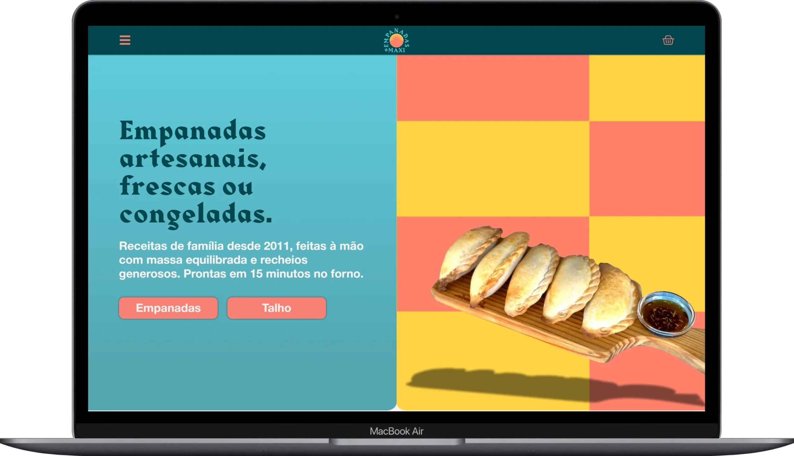 Website Empanadas do Maxi